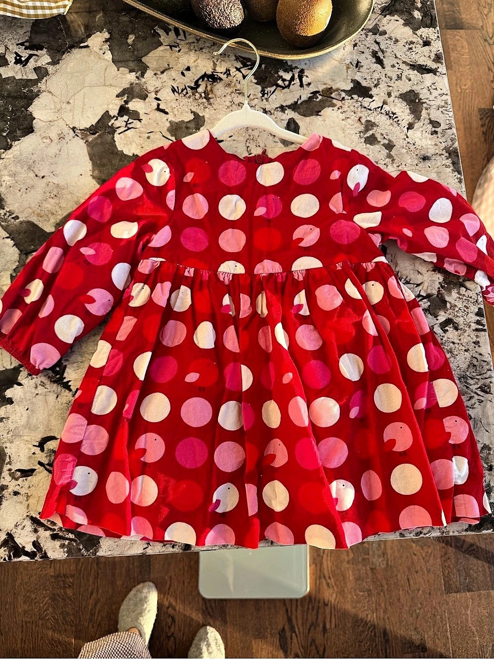 Jacadi Girls Polka Dot Dress Size 2T Like New